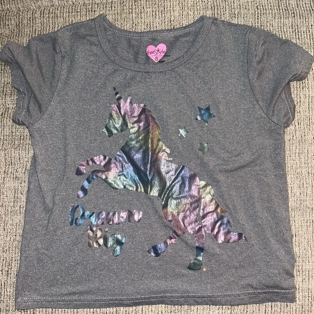 Lot of short sleeve and tank tops for girls size 8